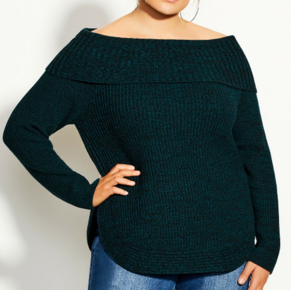 Scoop Me Up Sweater - jade